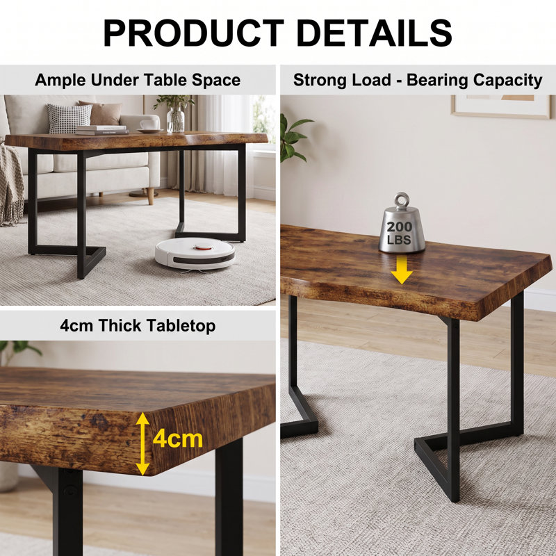 Solid Wood Coffee Table