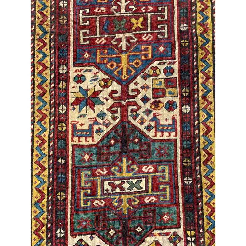 Hand Woven Cotton and Wool Oriental Area Rug