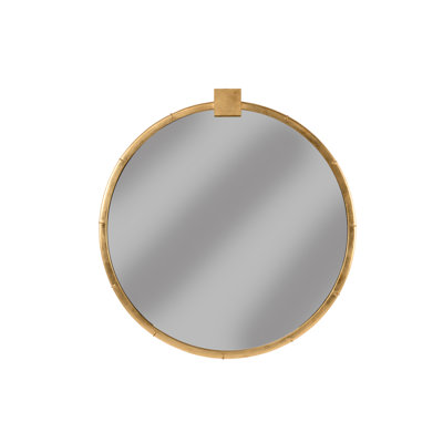 Eternity Round Metal Beveled Wall Mirror