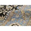 Tapis noir et bleu clair de haute qualité noué à la main