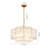 5 - Light Luxury Glam Crystal Drum Tiered Chandelier