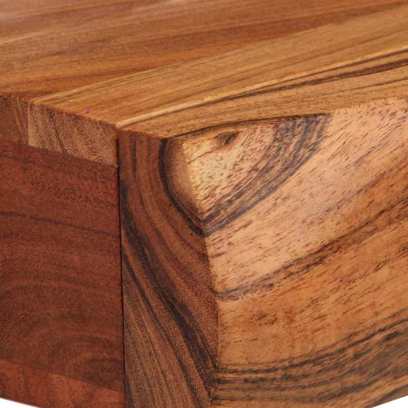 Wall Shelves 2 Pcs Solid Wood Acacia, 8cm H x 30cm W x 17cm D