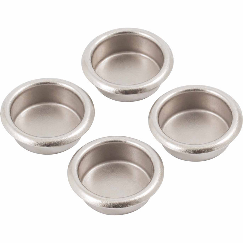 Ensemble de poignées de 0,75 po, Nickel satiné