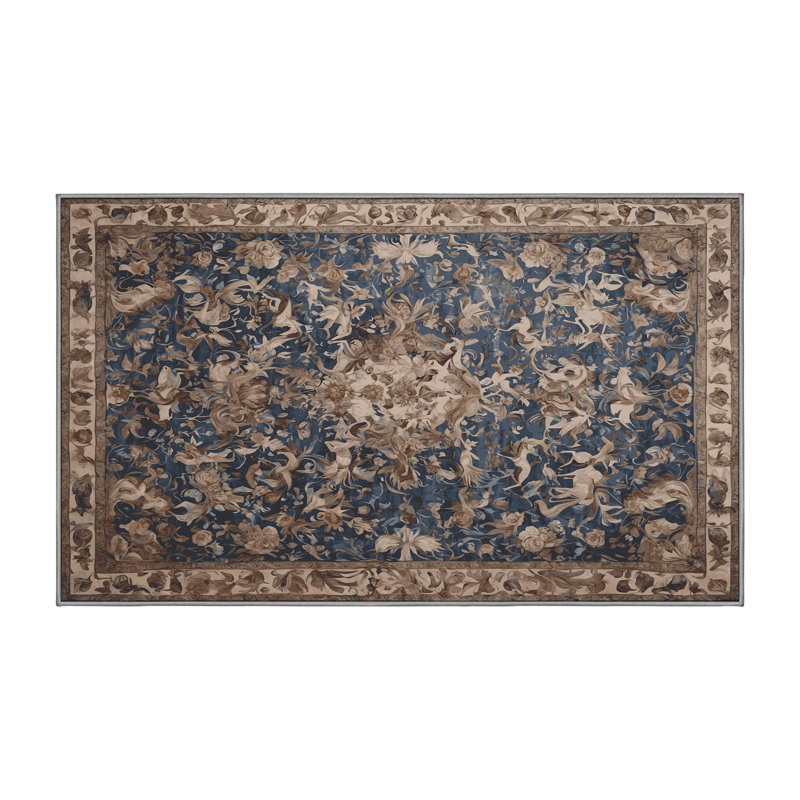 Machine Washable Purple Area Rug, Rectangle 8' x 10'