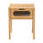 Solid Wood End Table with Storage