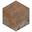 Hex industrielle de 8 1/2 po X 9-7 / 8 po Carreau en porcelaine d'aspect moderne-87777200