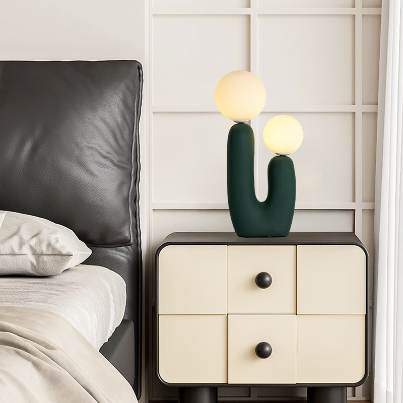Lampe de table Blanca Cactus, Vert