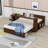 Multifunctional Wood Convertible Daybed with Built-in Desk, Storage Drawer-867099466-867099476