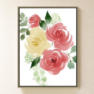 Sophia Pink Bloom II by Lucille Price - Graphic Art on Canvas