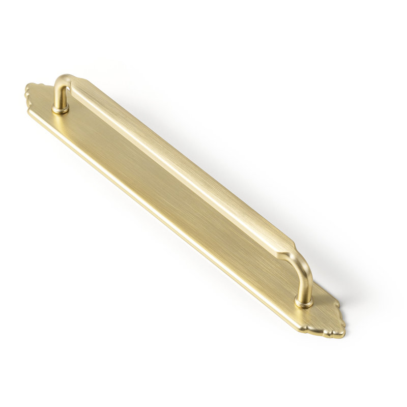 Mediaeval Bar Pull With Backplate(G024) Multipack, 7 3/5", Champagne Bronze