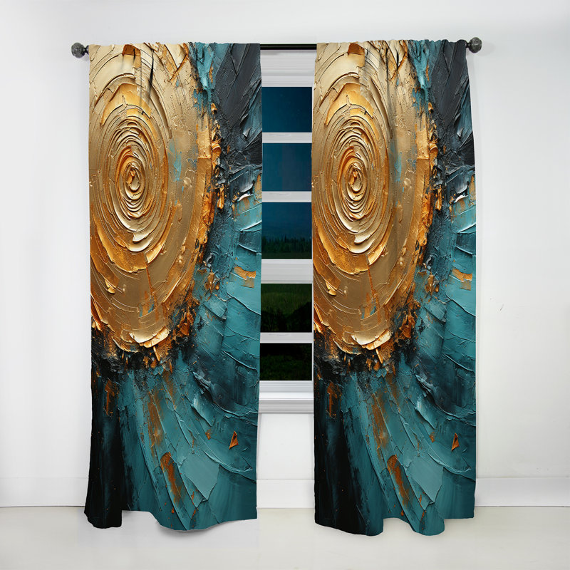 Rideau en velours moderne Hamo, L 52 po x L 63 po