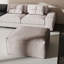 Canapé modulaire rembourré avec repose-pieds-1899945609