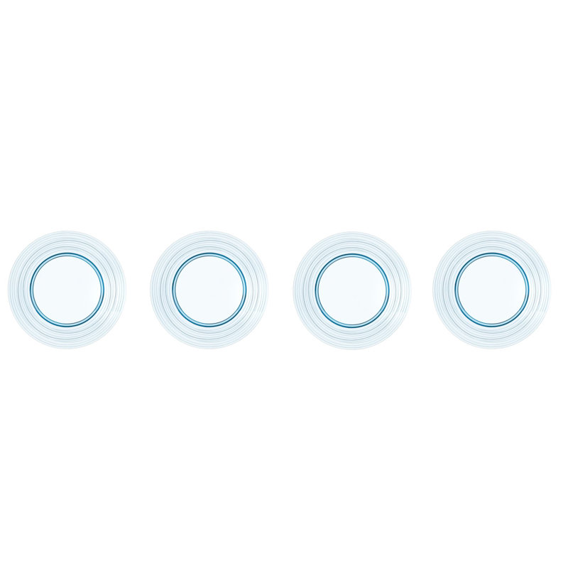Blue Linear Plate Set Of 4
