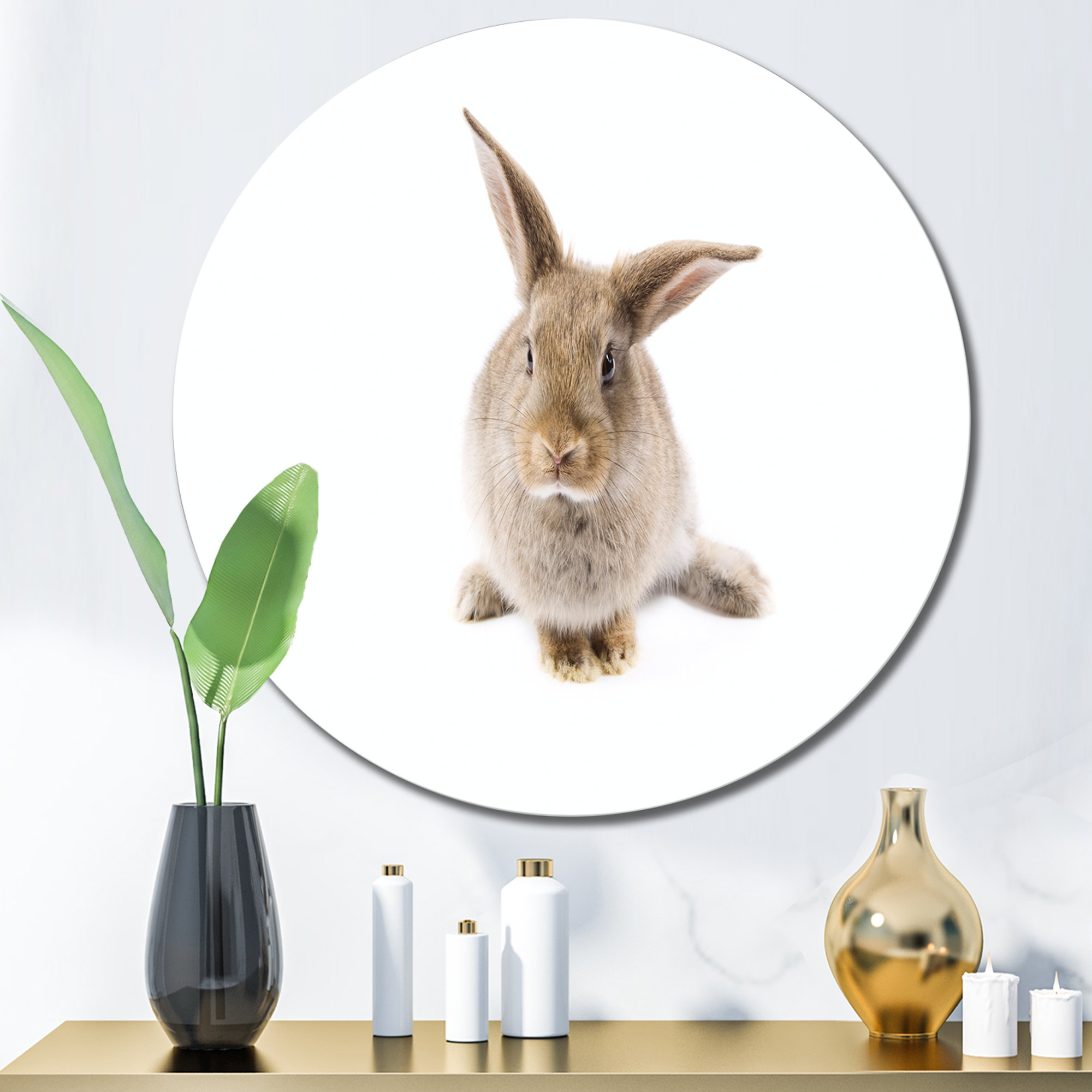 Gracie Oaks Black And White Rabbit Ii Black And White Rabbit Ii ...