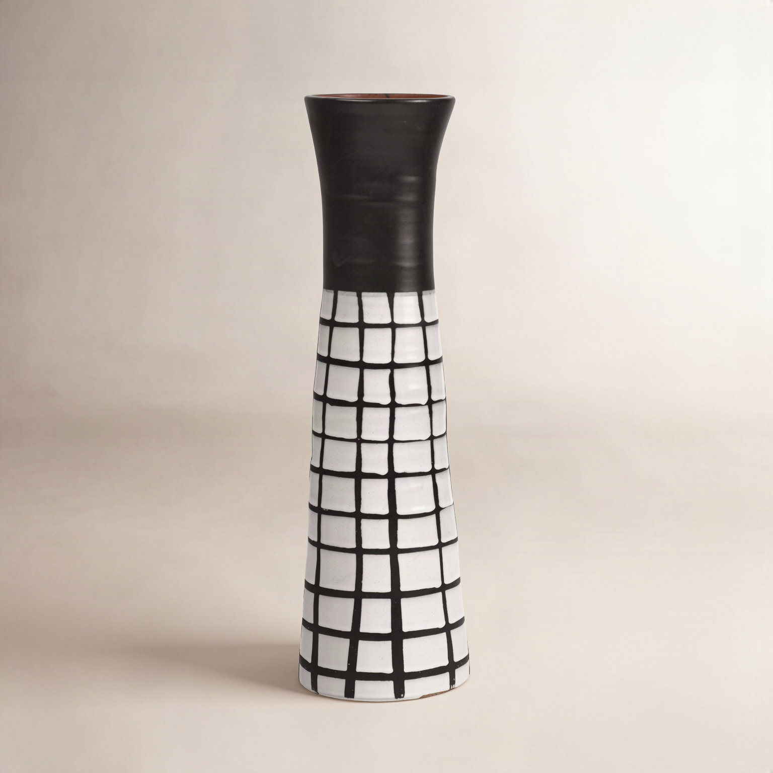 Charmaine Ceramic Table Vase, 17" H x 6" W x 6" D