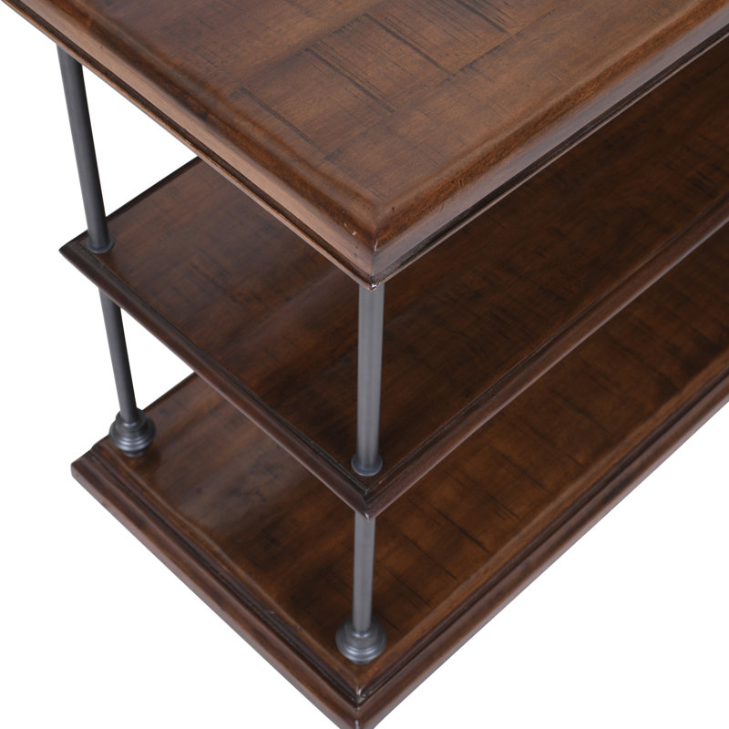Table de canapé en bois massif avec rangement 48 po Larson
