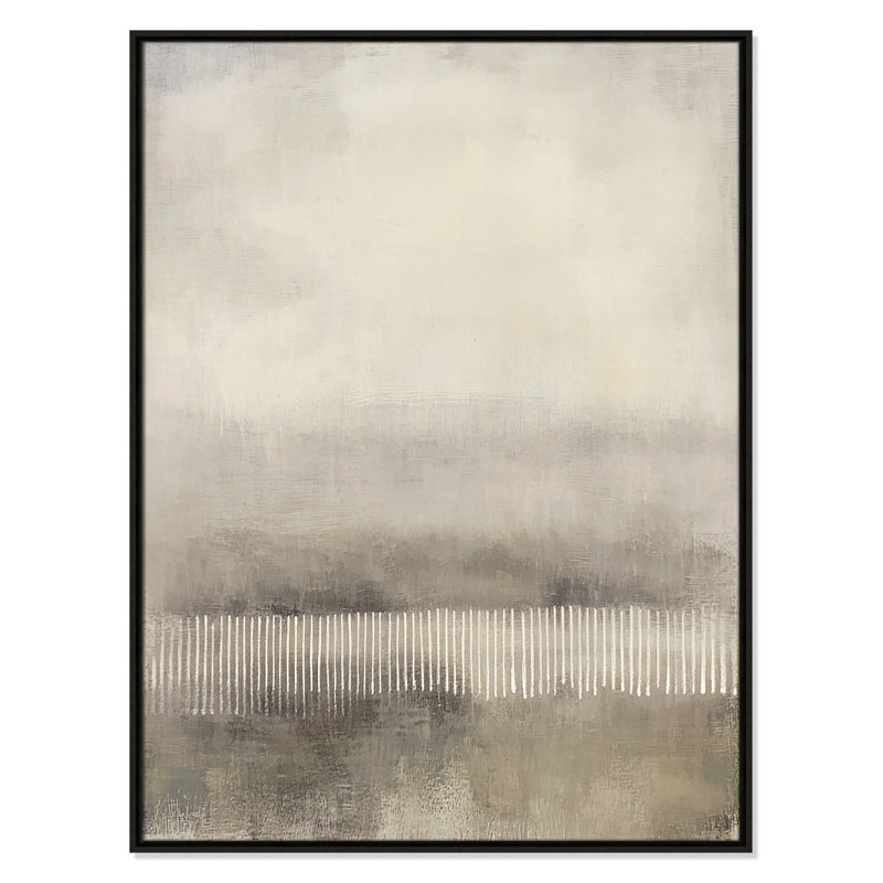 Équilibre équilibré «I» par Irena Orlov, H 41,5 po x l 31,5 po, Flottant espresso