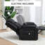 Lift Chair, PU Leather Recliner Chair with Side Pockets, Black