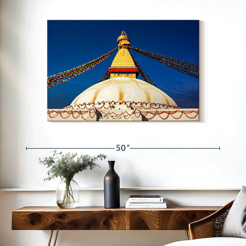 Adella Boudhanath Stupa, 26" H x 39" W