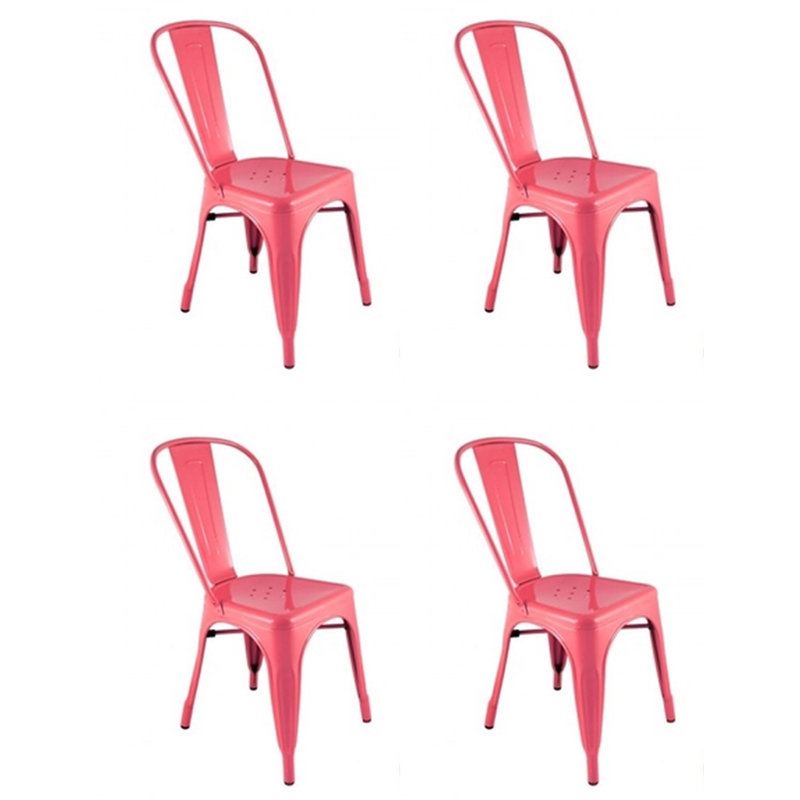 Chaise de patio empilable Hakana, Rose