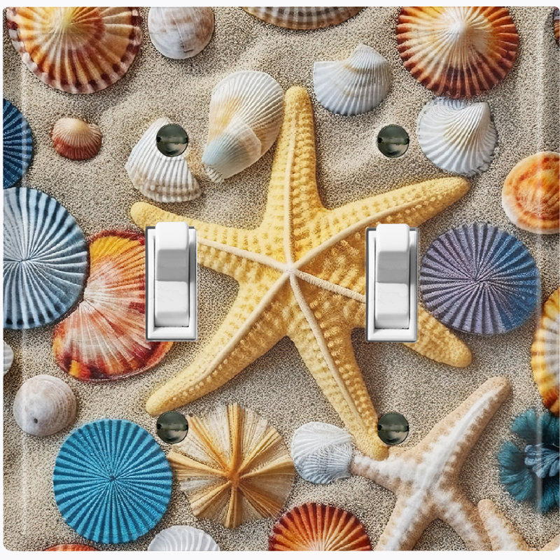 Plaque murale à 2 bandes Ocean Sea Shell