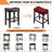 Bar Stool Cover Rectangle Set Of 4 Printed Stretch Counter Height Bar Stools Slipcovers Saddle Stool Slipcover Bench Seat Protector Backless Bar Stools Covers For Kitchen Counter