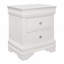 Mobilier de chambre à coucher de style traditionnel avec table de chevet 1 pièce et 3 tiroirs