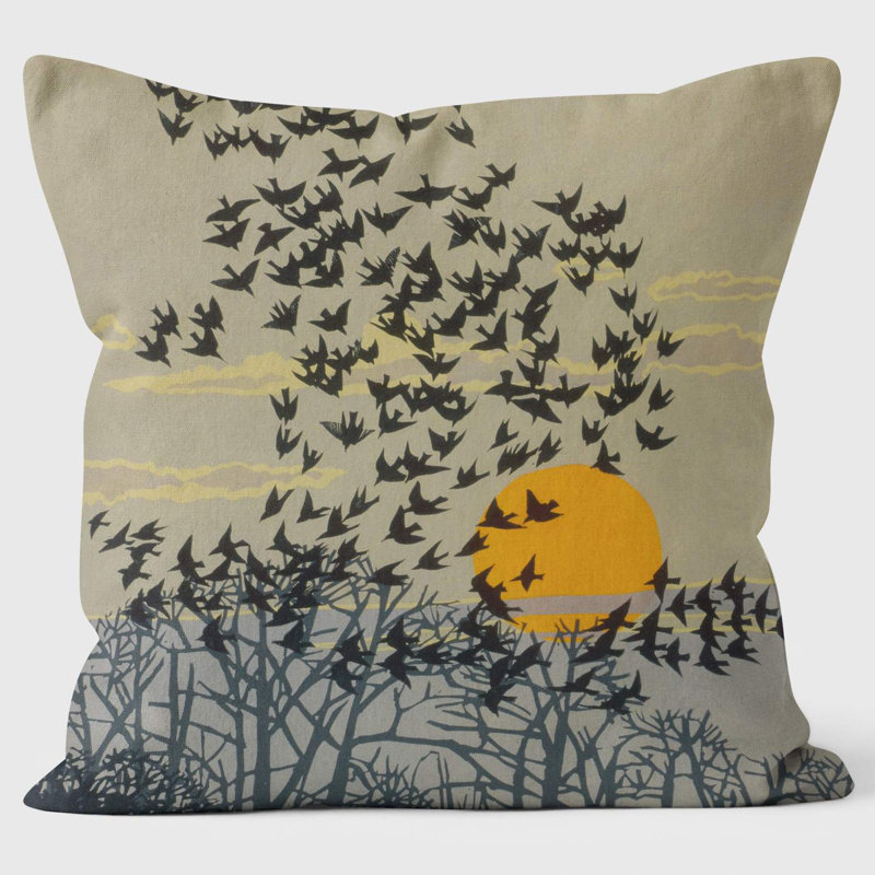 Starlings Floral Square Throw Cushion