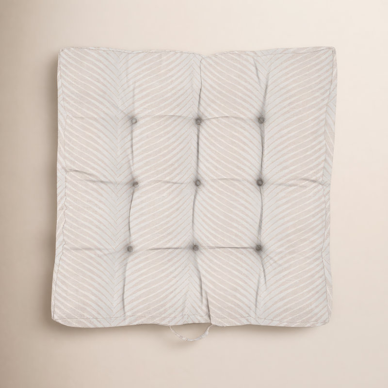 Housse et insert de coussin de sol intérieur / extérieur Kama Sunbrella®, Beige