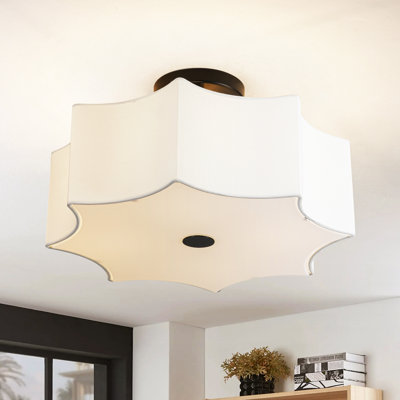 Thornhill 4-Light Modern Fabric Flush Mount Ceiling Light for Living Room