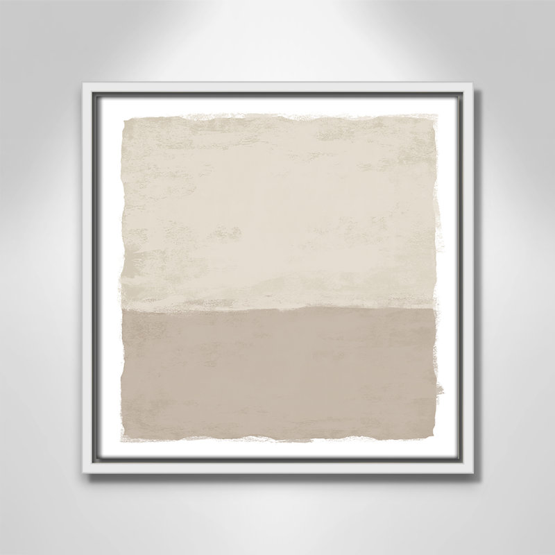 «Silent Sands II» par Natalie Carpentieri, H 13,5 po x l 13,5 po, Blanc
