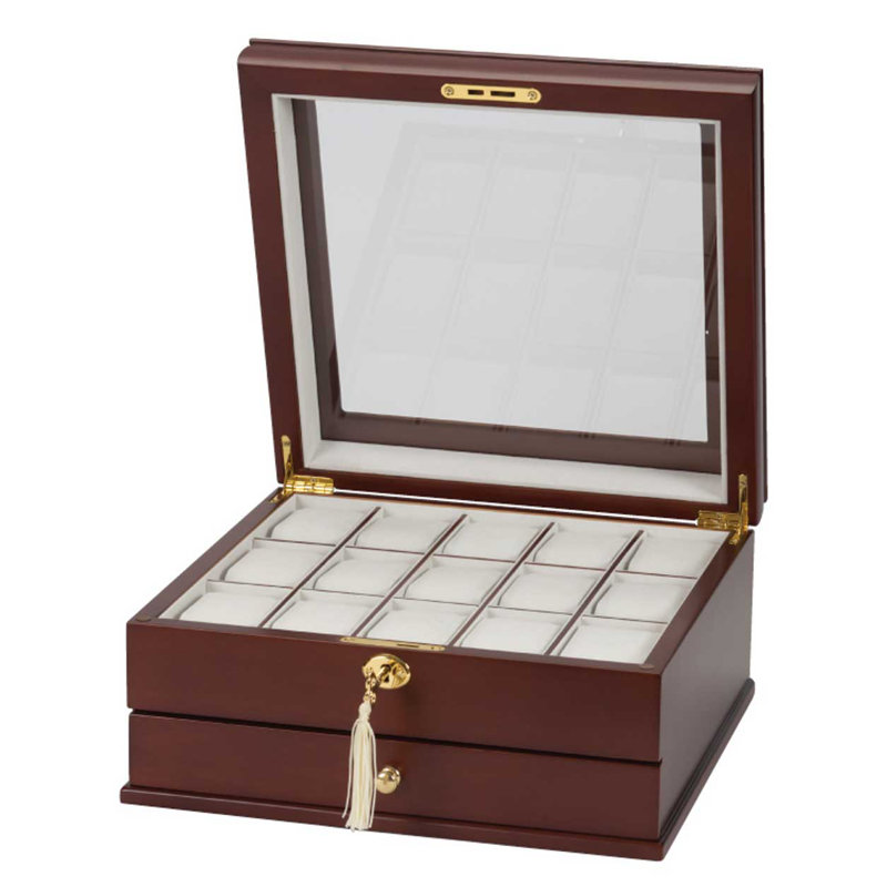 Wood Watch Box + Locking