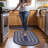 Camyla Farmhouse Braided Jute Blue Area Rug-1839622501