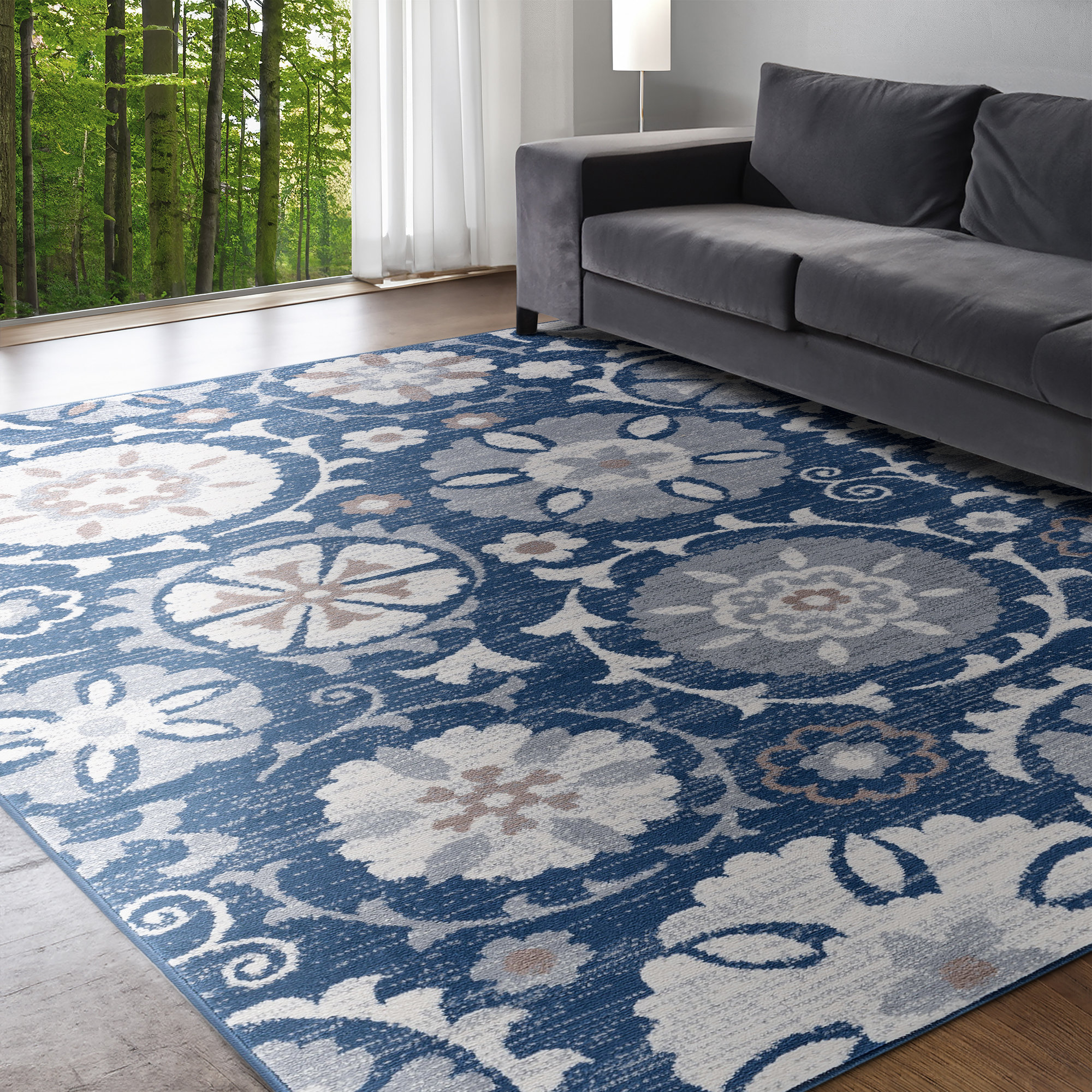 Red Barrel Studio® Wealden Floral Rug & Reviews | Wayfair