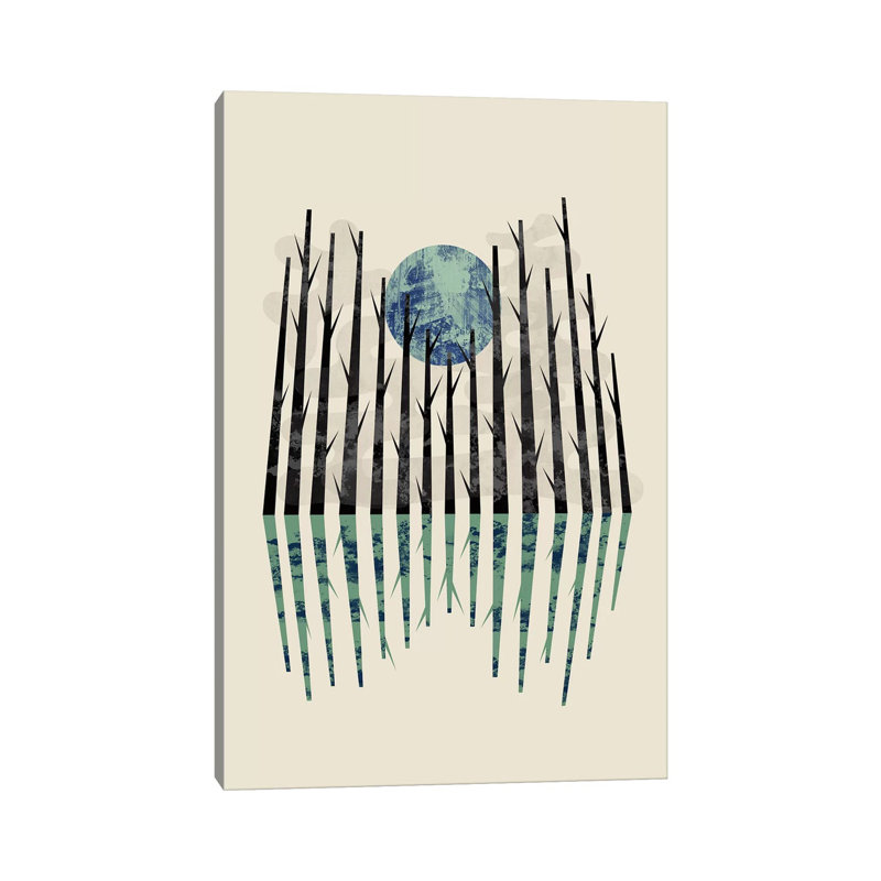 Little Black Forest by Flatowl - Wrapped Canvas Print, 45.72cm H x 30.48cm W x 1.91cm D
