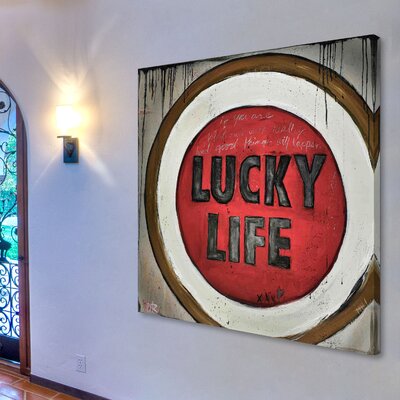 Lucky Life' by Tori Campisi Painting Print on Wrapped Canvas -  Marmont Hill, MH-TORI-205-C-40