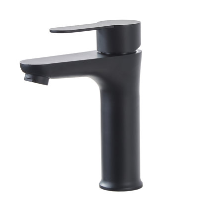 Robinet de lavabo de salle de bain noir