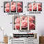 Minimalisme «Pink Roses Dream» - ensemble d'art mural Roses-107745872-107745880
