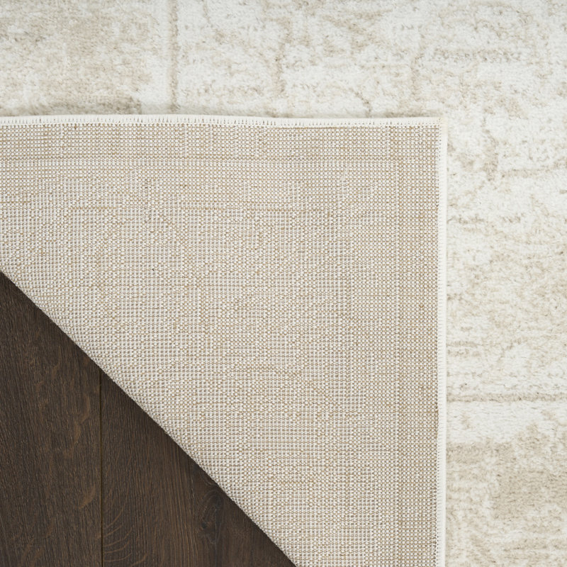 Tapis d'intérieur Lafever vintage 90 x 150 cm ivoire taupe, Rectangulaire 3 pi x 5 pi