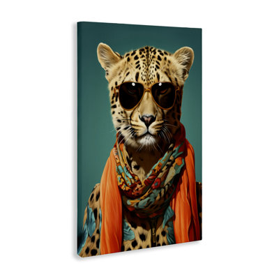 Toile Safari Glamour Leopard, design par Andrea Haase