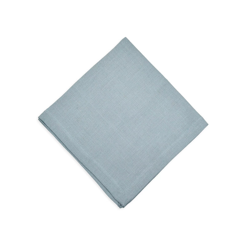Texture Linen Square Napkins, Dusty Blue