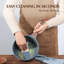 Casserole antiadhésive avec couvercle, marmite de 2 pintes avec revêtement en granit suisse, poignée Stay-Cool, marmite de cuisine pratique, comptoir à induction, sans PFOA ajouté intentionnellement