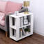 Wheel End Table Built-In Outlets