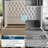 Bed Frame with 61.4" Tall Headboard Upholstered Velvet Platform Bed-573730003-573730001