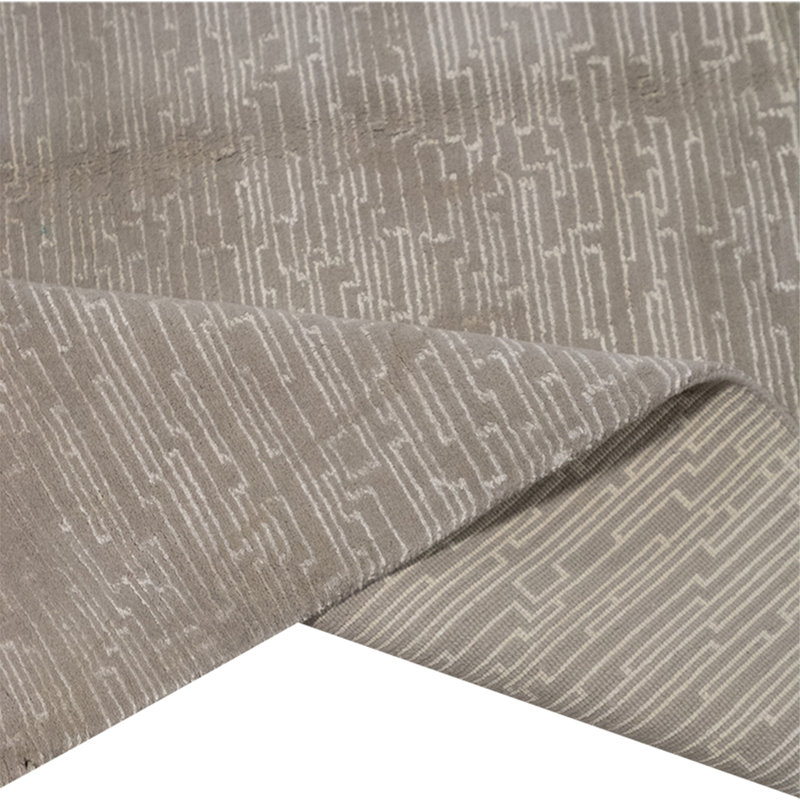High-Quality Hand-Knotted Ivory Area Rug