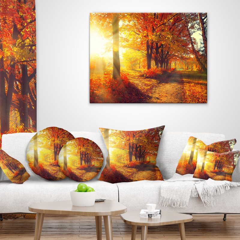 Landscape Reversible Throw Pillow