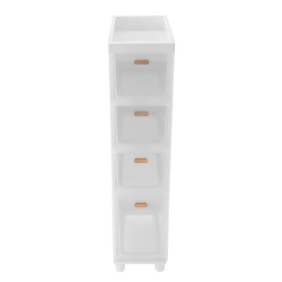 Narrow Slim Storage Cabinet 4 Tier
