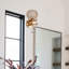 1-Light Crystal Global Armed Sconce-102030316