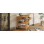 Console en bois avec tiroir et tablettes-133712546