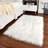 Haja Fluffy Faux Sheepskin Fur Shag Area Rug in White-1170931832
